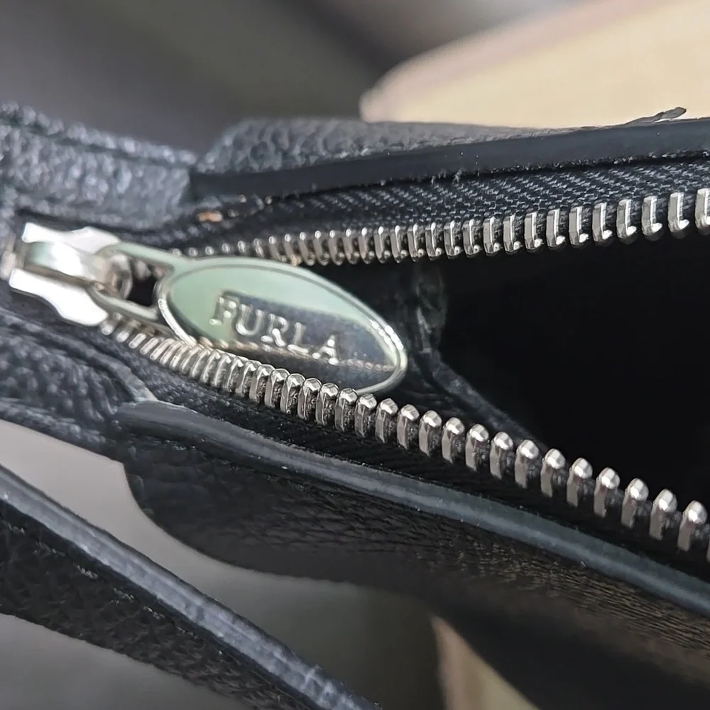 Furla Black Messenger Bag  EUC